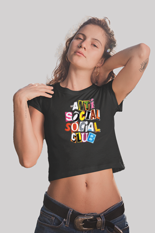 Anti Social Club crop top