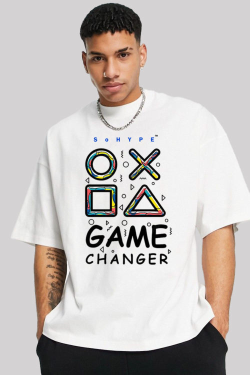 Game Changer Drop- Shoulder Oversized T-shirt